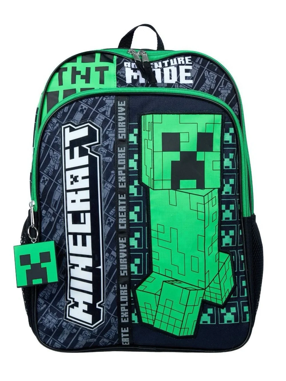 Minecraft Creeper Backpack - Green & Black T